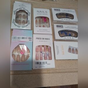 Assorted Press On Nails -7 Boxes